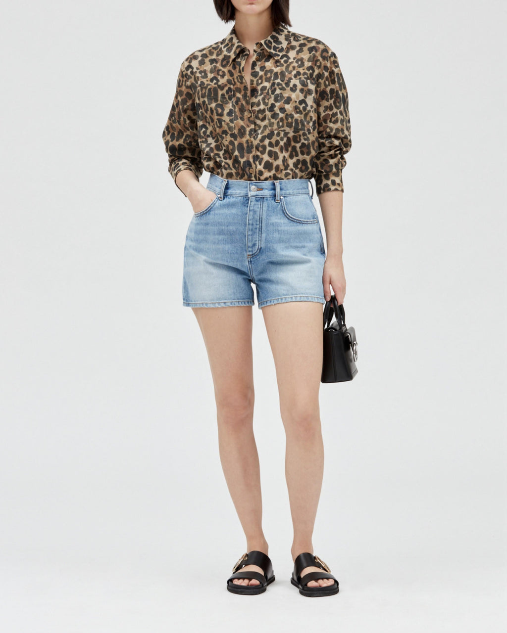 Claudie Pierlot - Earthblue Shorts - Denim Light Blue