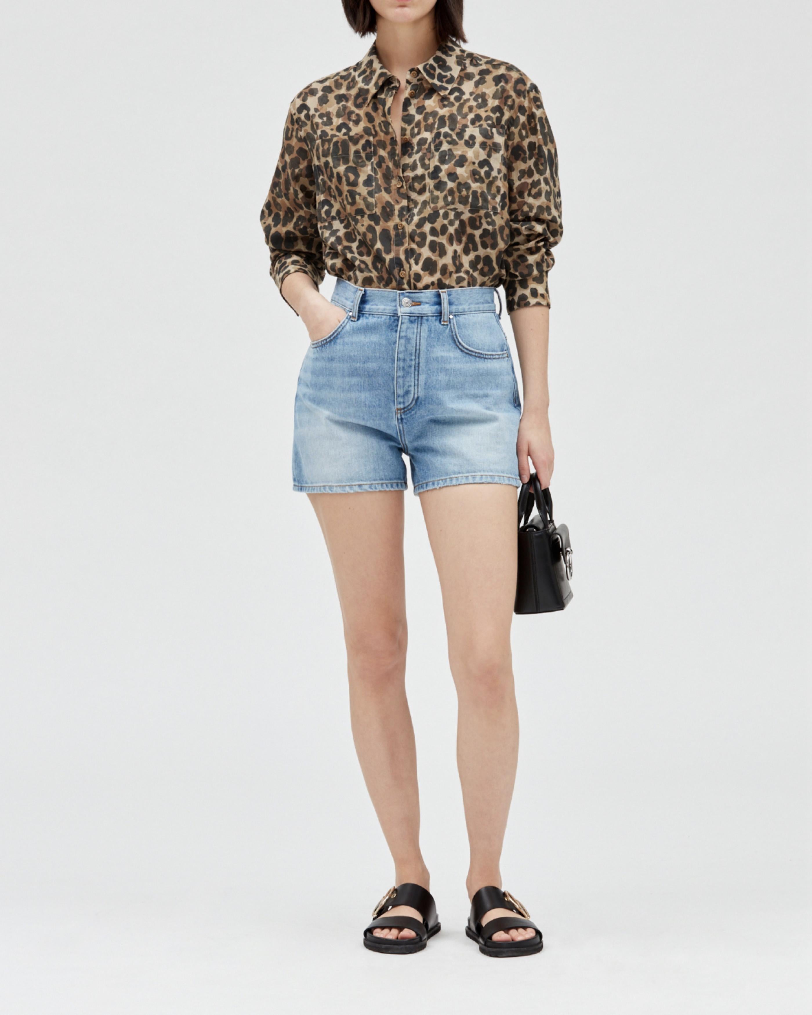 Claudie Pierlot - Earthblue Shorts - Denim Light Blue