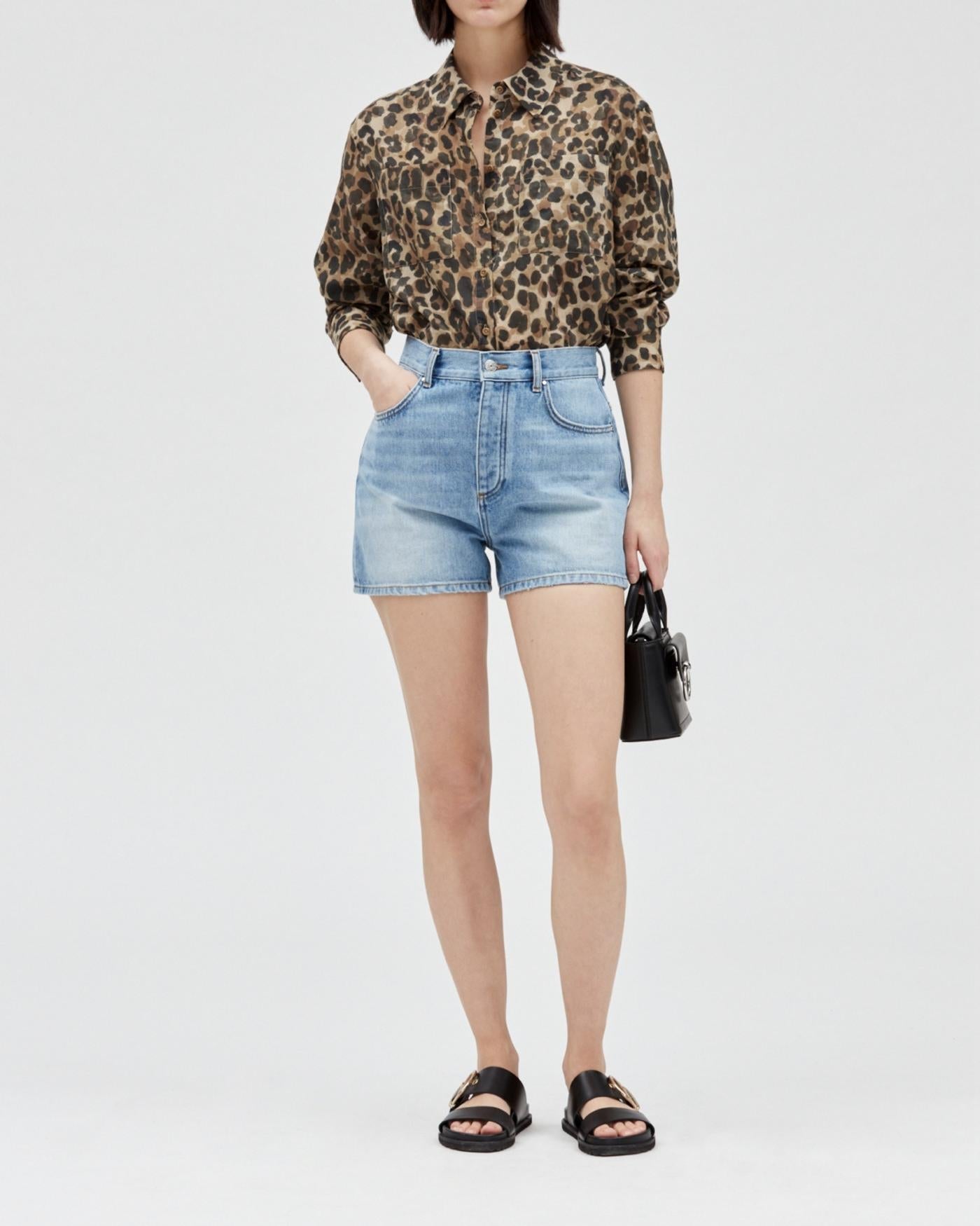 Claudie Pierlot - Earthblue Shorts - Denim Light Blue
