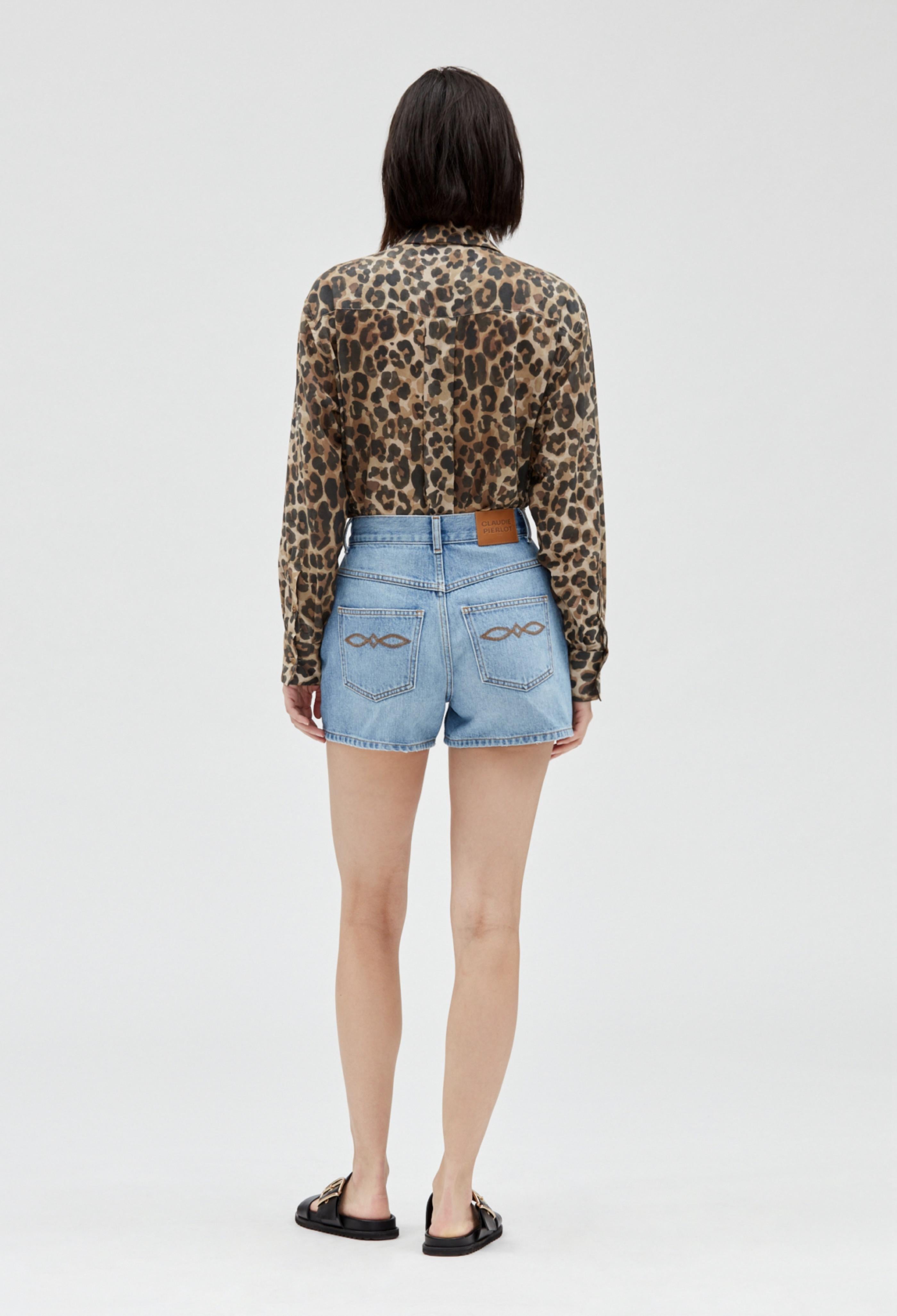 Claudie Pierlot - Earthblue Shorts - Denim Light Blue