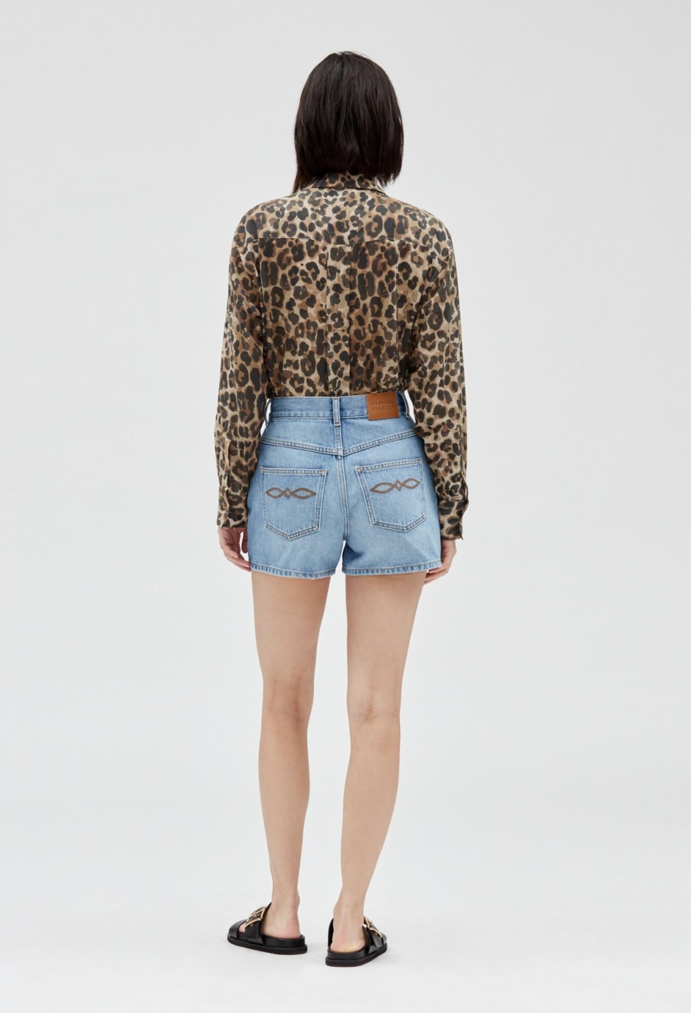 Claudie Pierlot - Earthblue Shorts - Denim Light Blue