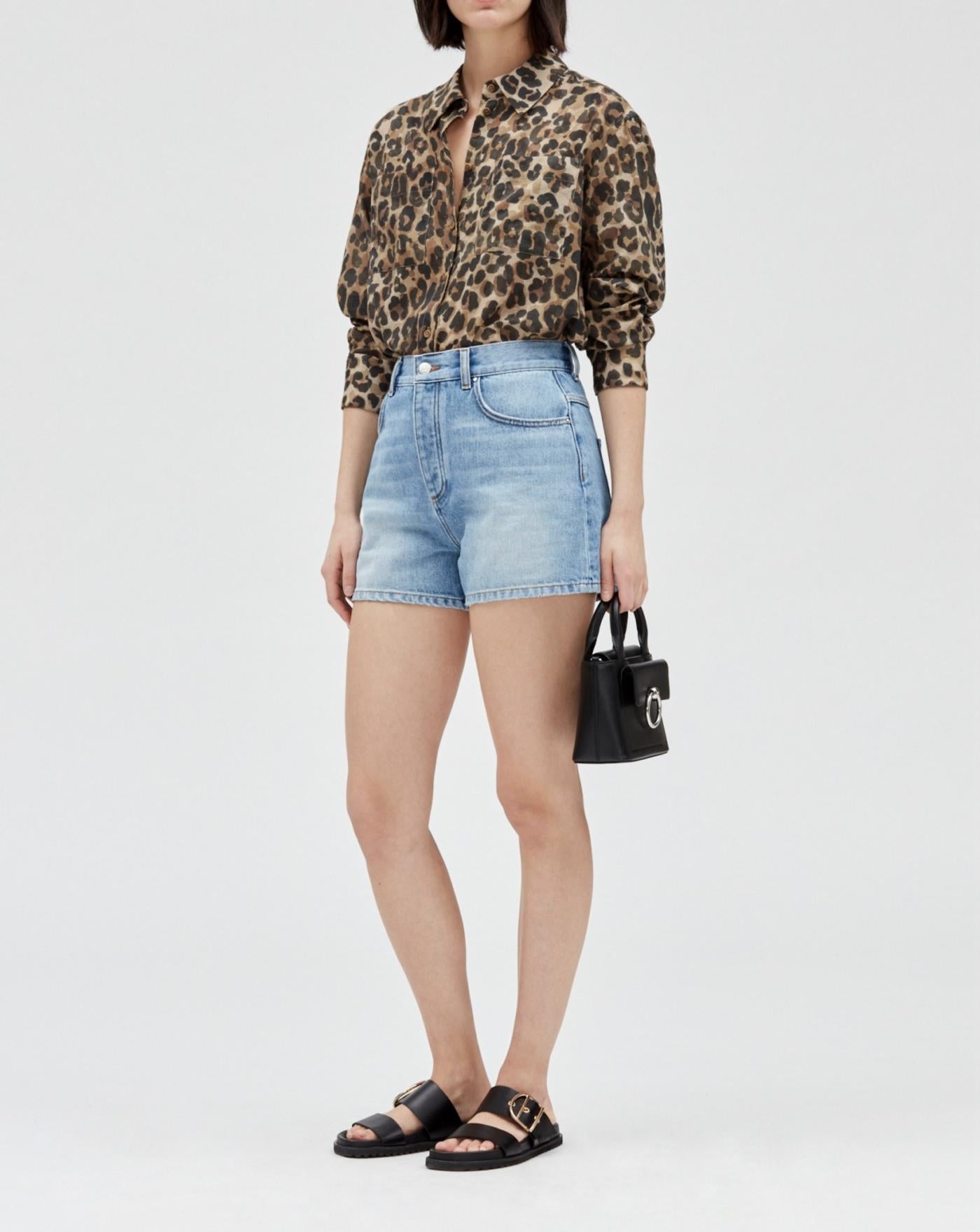Claudie Pierlot - Earthblue Shorts - Denim Light Blue