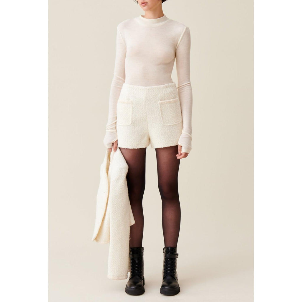 Claudie Pierlot - Short En Tweed Marfil