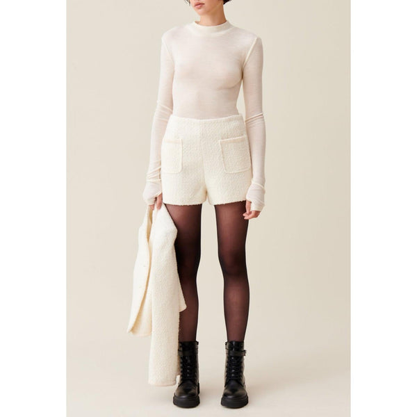 Claudie Pierlot - Short En Tweed Marfil