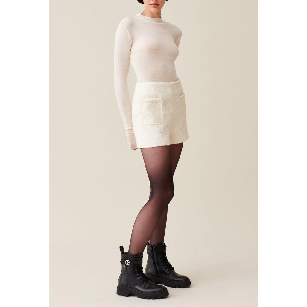 Claudie Pierlot - Short En Tweed Marfil