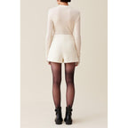 Claudie Pierlot - Short En Tweed Marfil