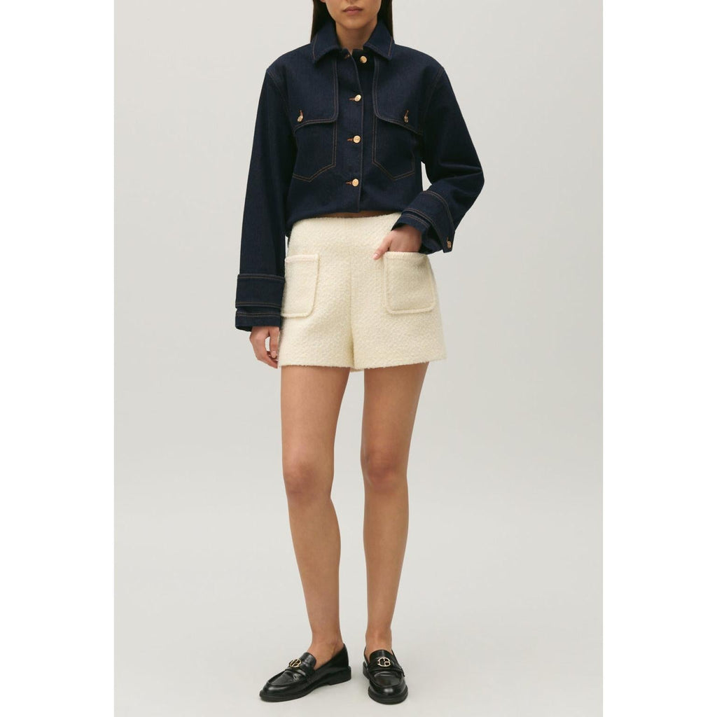 Claudie Pierlot - Short En Tweed Marfil