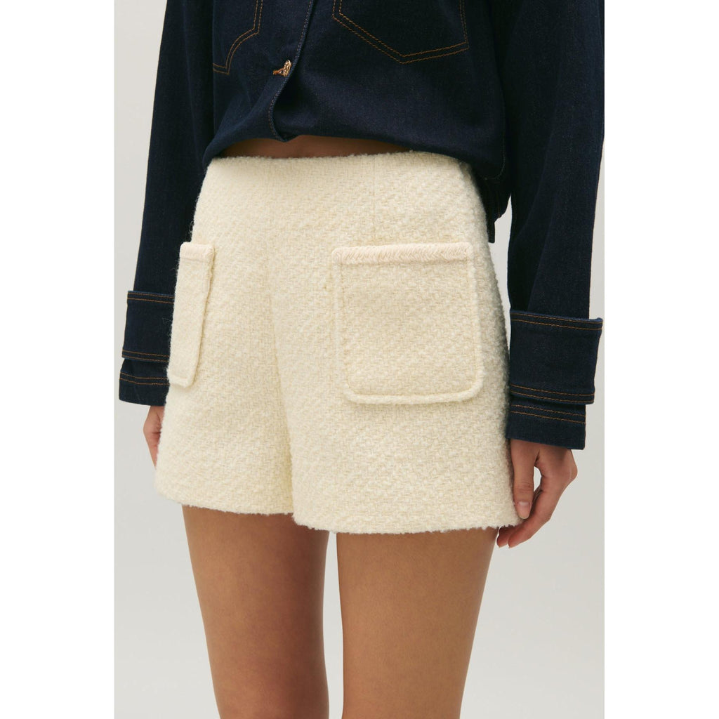 Short En Tweed Ivoire
