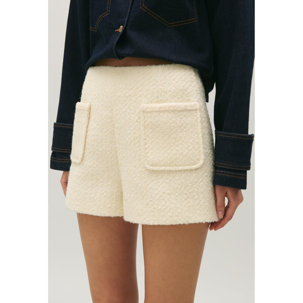 Claudie Pierlot - Short En Tweed Marfil