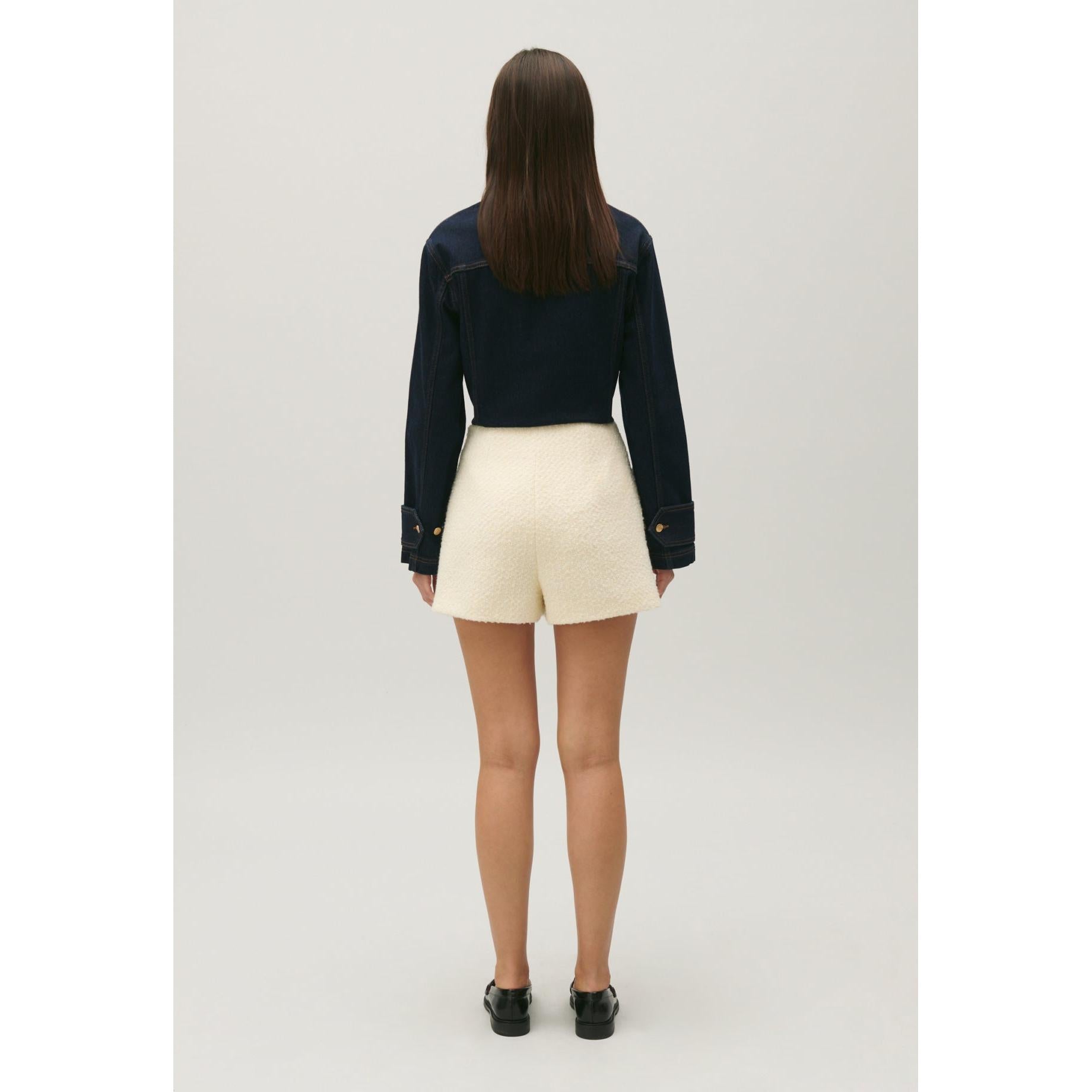 Short En Tweed Ivoire
