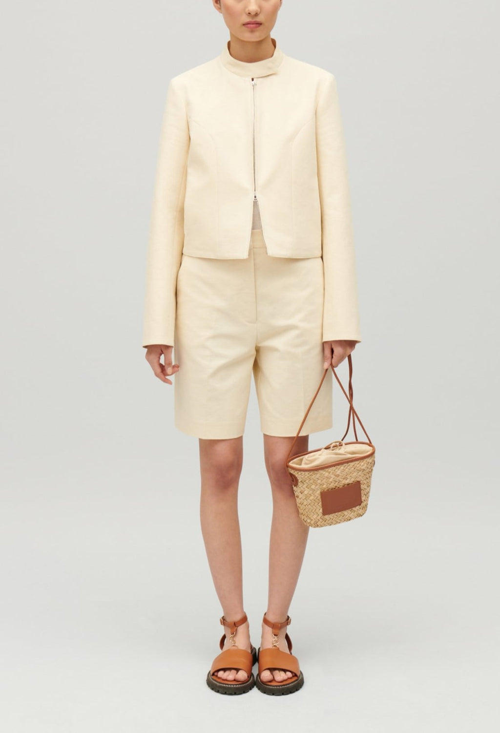 Claudie Pierlot - Shorts - Eirque Cotton - Light Beige