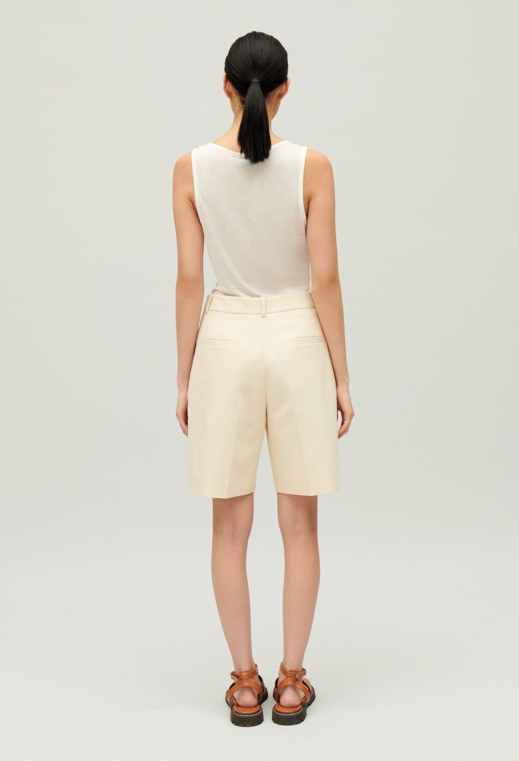 Claudie Pierlot - Shorts - Eirque Cotton - Light Beige