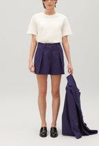 Claudie Pierlot - Short - Edencheck - Indigo