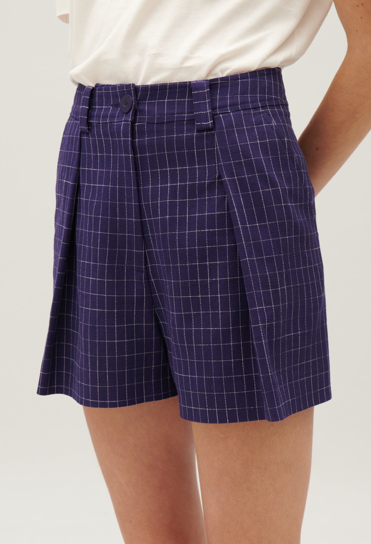 Claudie Pierlot - Short - Edencheck - Indigo