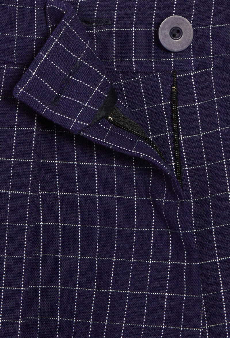 Shorts - Edencheck - Indigo