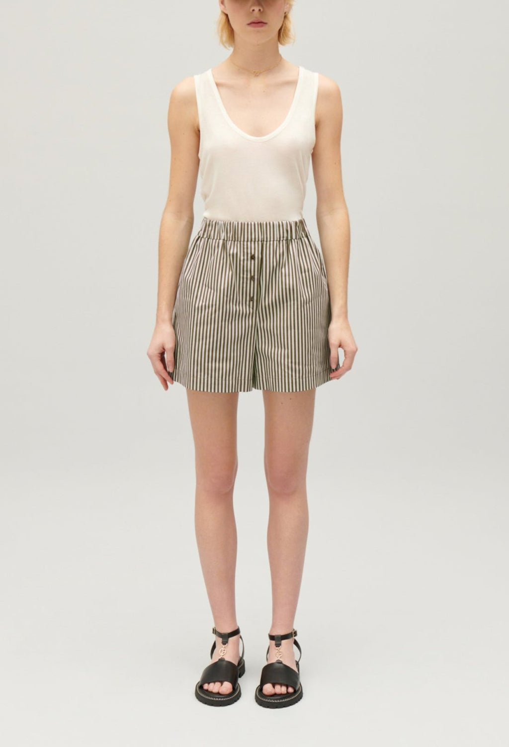 Claudie Pierlot - Short - Envy Rayas Verde - Verde