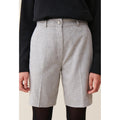 Bermudas Rectas Gris Claro