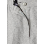 Bermudas Rectas Gris Claro