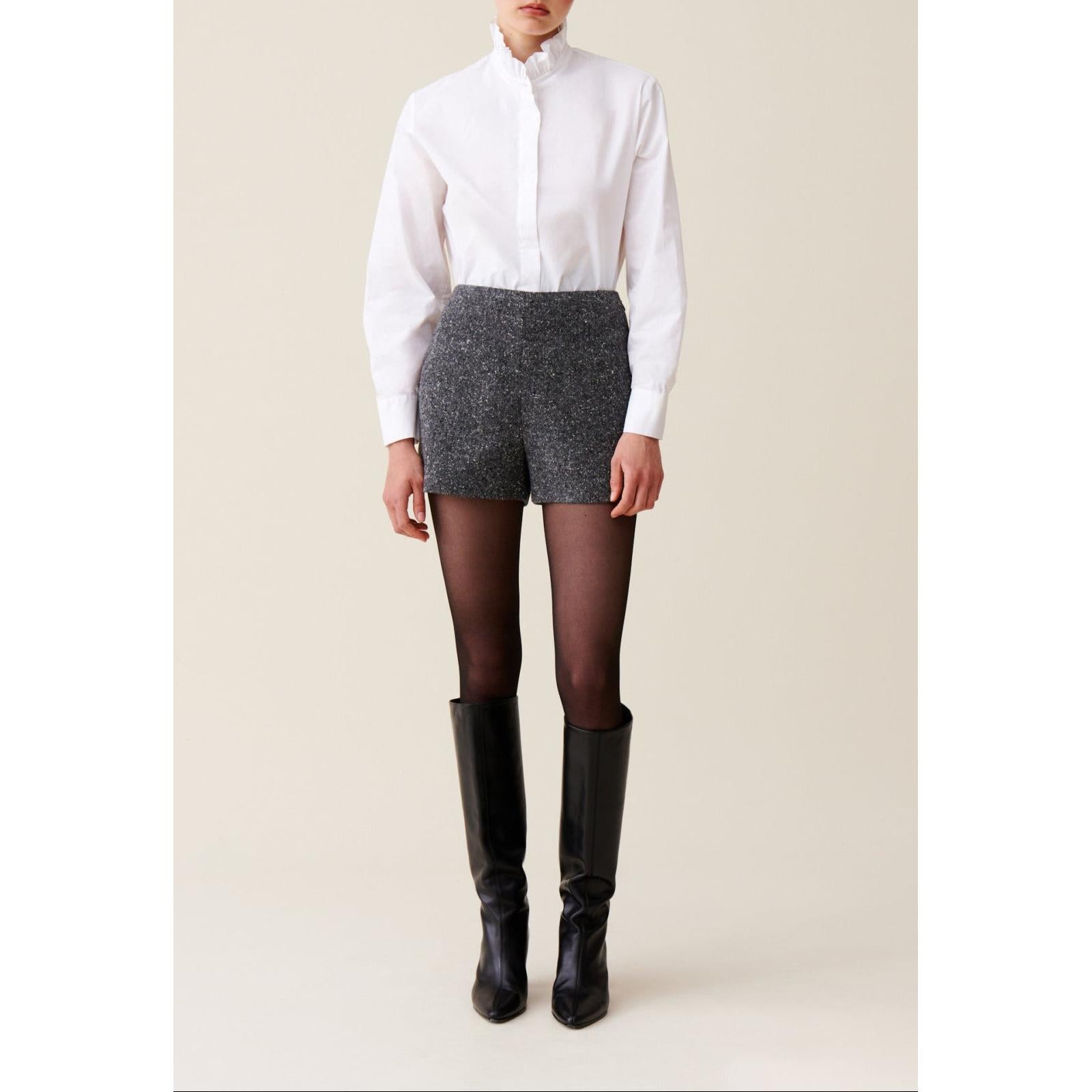 Short Tweed Gris