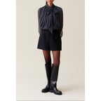 Short Taille Haute Noir