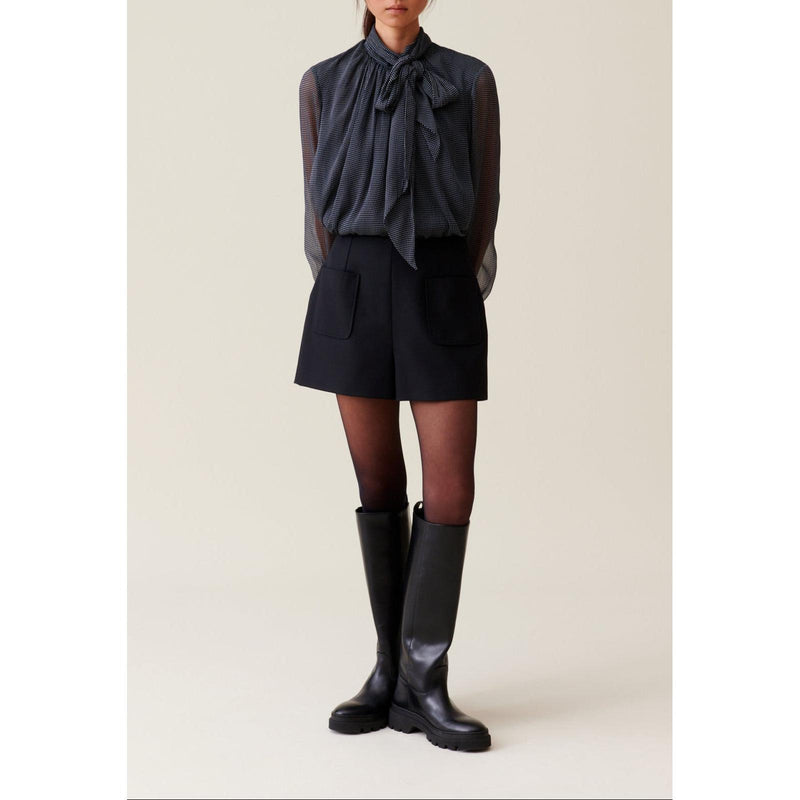 Short Taille Haute Noir