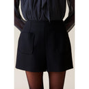 Short Taille Haute Noir