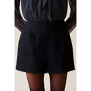 Short Taille Haute Noir