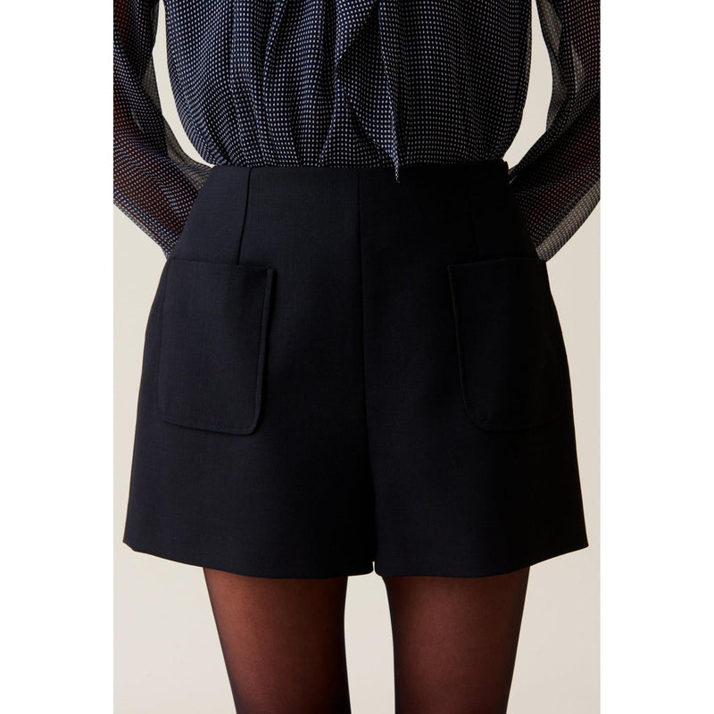 Short Taille Haute Noir