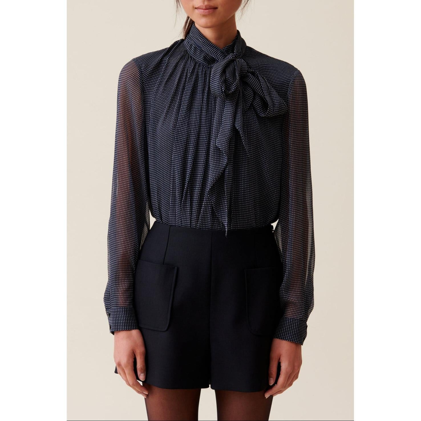 Short Taille Haute Noir