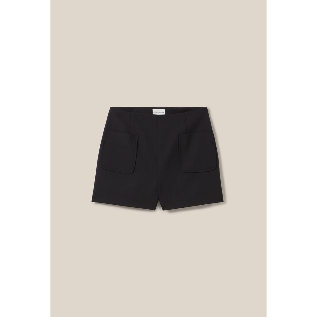 Short Taille Haute Noir