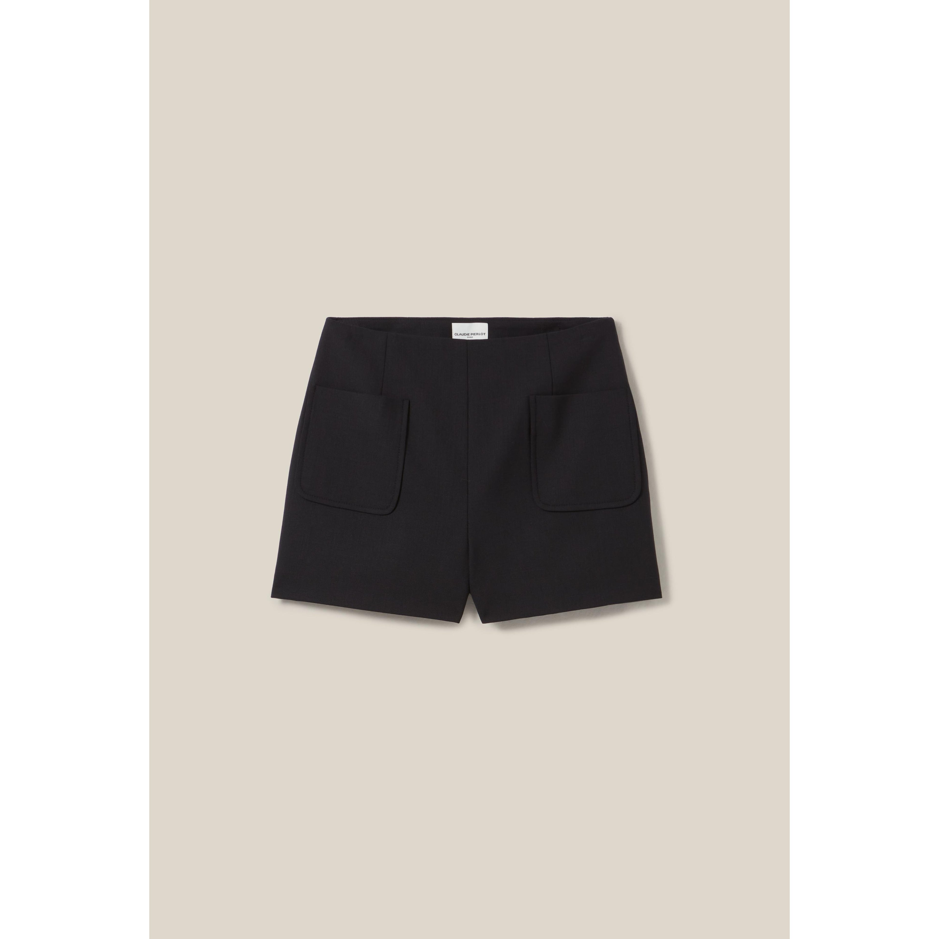 Short Taille Haute Noir