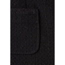 Short Tweed Noir Droit