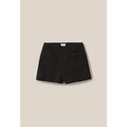 Short Tweed Noir Droit