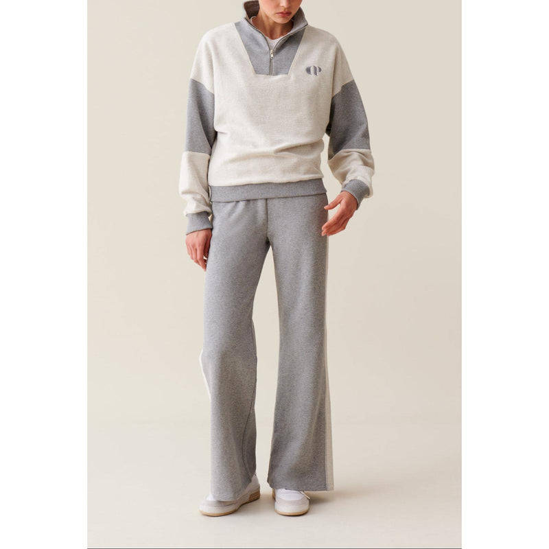 Sweatshirt Col Montant Zippé