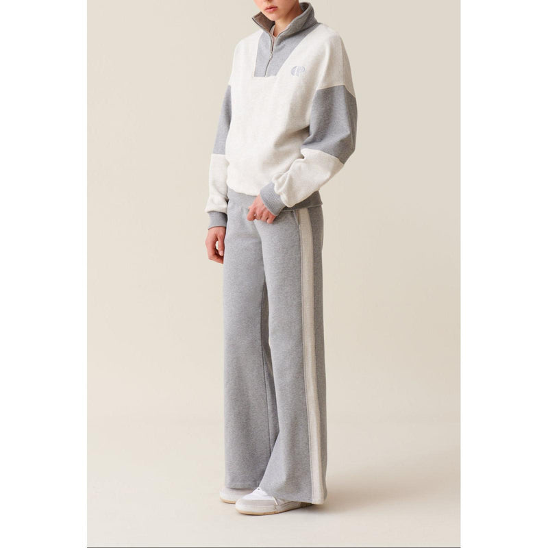 Sweatshirt Col Montant Zippé