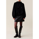 Claudie Pierlot - Sudadera con capucha extragrande negra