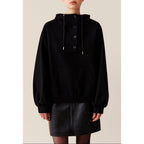 Claudie Pierlot - Sudadera con capucha extragrande negra