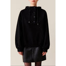 Claudie Pierlot - Sudadera con capucha extragrande negra