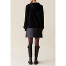 Claudie Pierlot - Sudadera con capucha extragrande negra