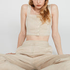 Claudie Pierlot - Top - Brume - Beige Chiné