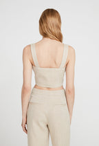 Claudie Pierlot - Top - Brume - Beige Chiné