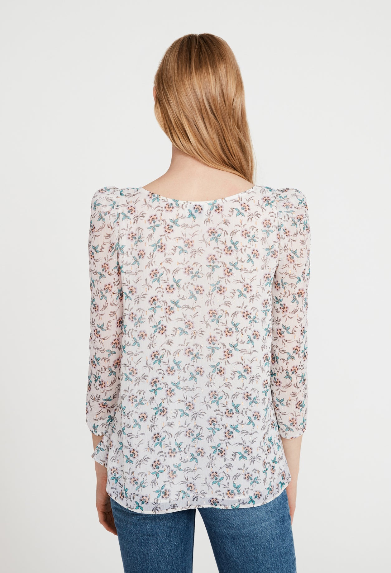 Claudie Pierlot - Top - Banc Lurex - Print Clair
