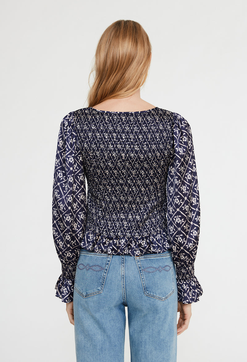 Claudie Pierlot - Top Bernie - Print Fonce