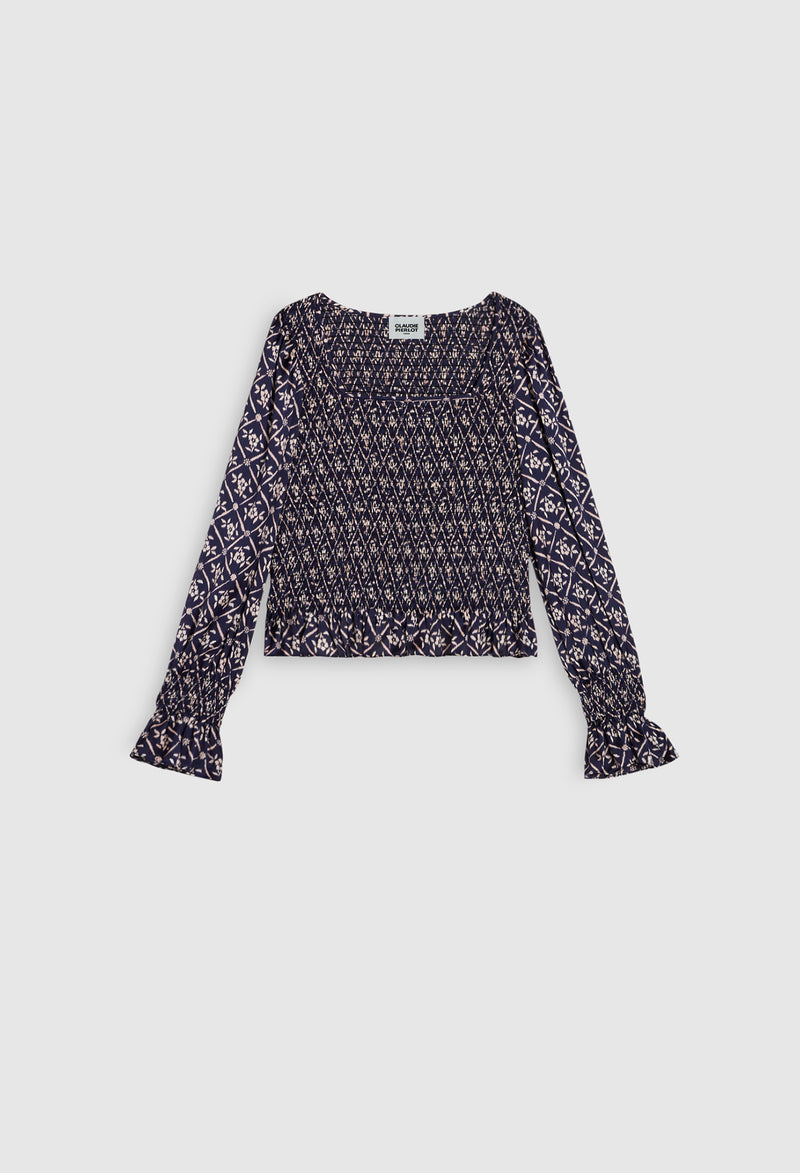 Claudie Pierlot - Top Bernie - Print Fonce