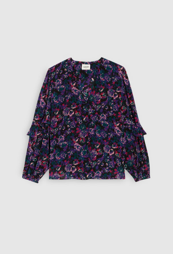 Claudie Pierlot - Top - Blandine - Estampado Oscuro
