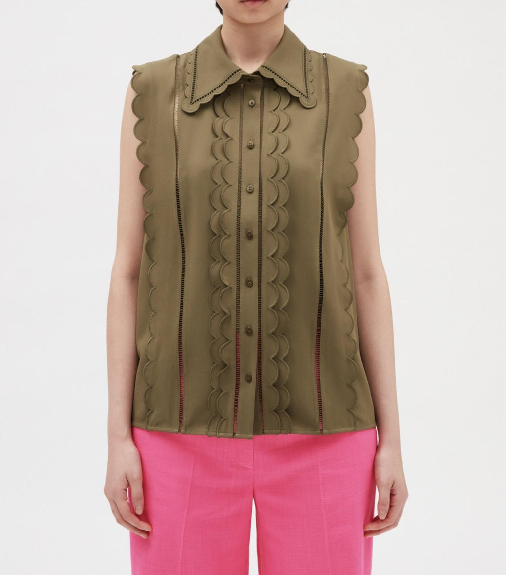 Claudie Pierlot - Top - Be Flower - Lichen