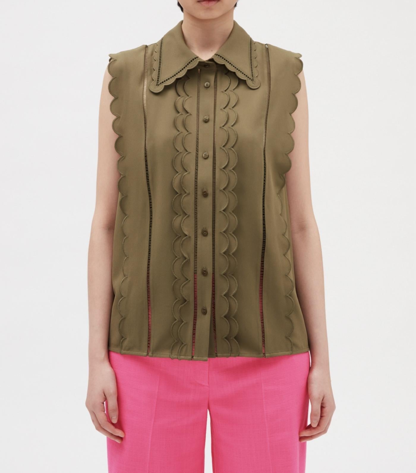 Claudie Pierlot - Top - Be Flower - Lichen