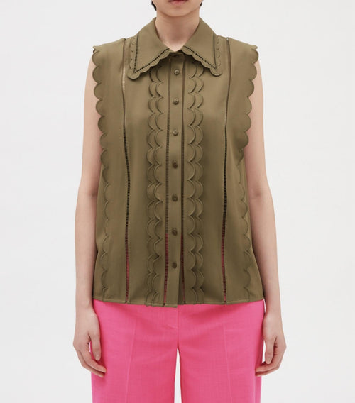 Claudie Pierlot - Top - Be Flower - Lichen