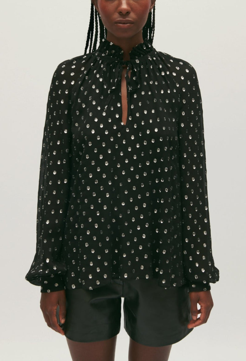Claudie Pierlot - Top - Badel Lurex - Noir