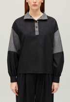 Claudie Pierlot - Top - Brume - Bicolore